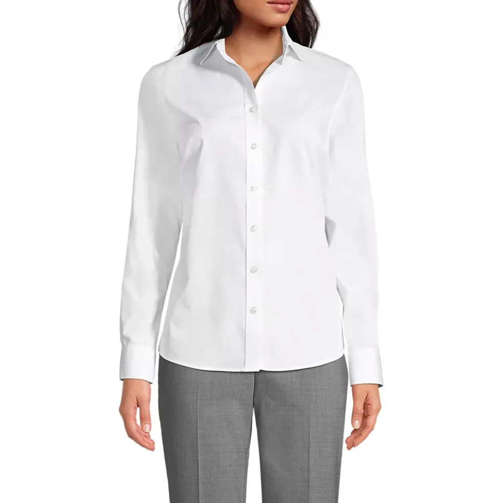 Women's Long Sleeve No Iron Broadcloth Shirt