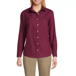 Women's Long Sleeve No Iron Broadcloth Shirt