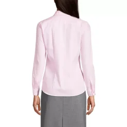 Women's Long Sleeve No Iron Pinpoint Shirt