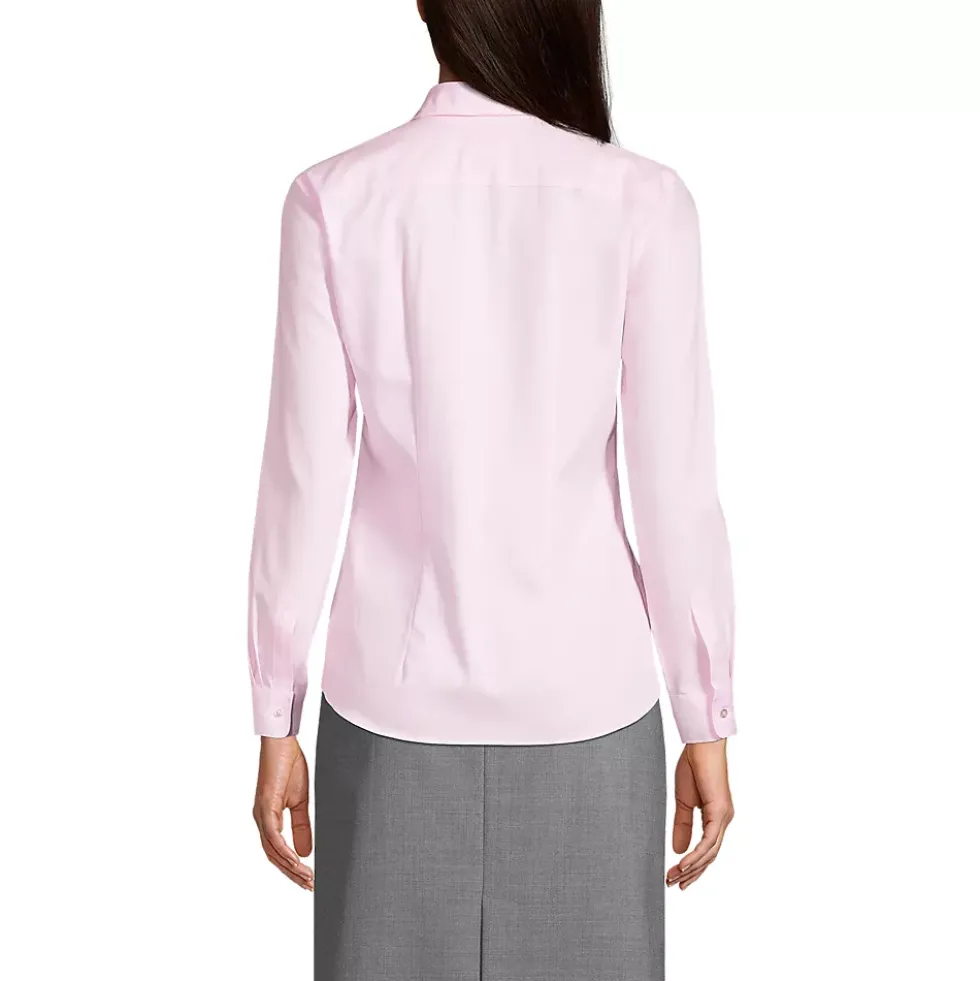 Women's Long Sleeve No Iron Pinpoint Shirt