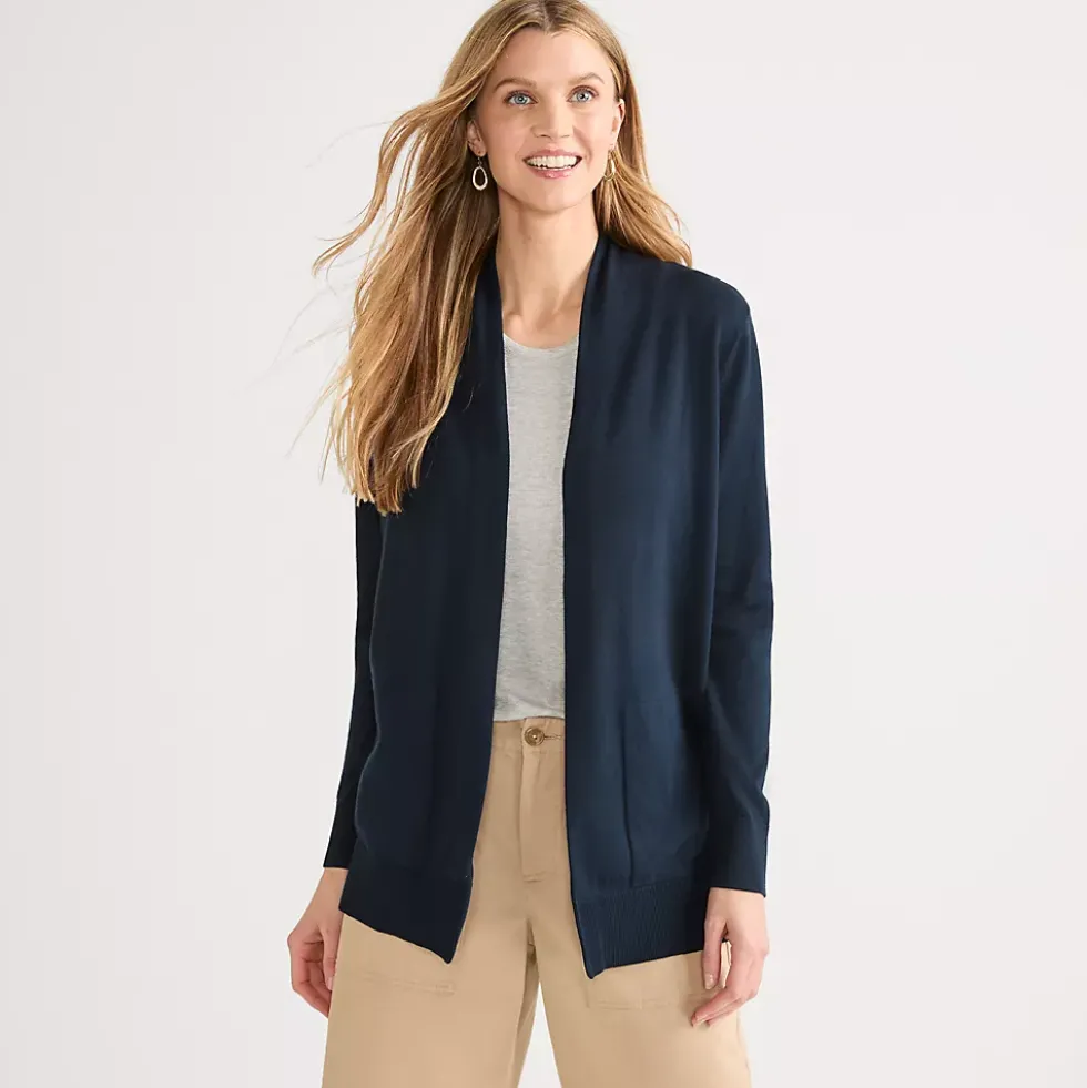 Women's Long Sleeve Open Long Cardigan Sweater