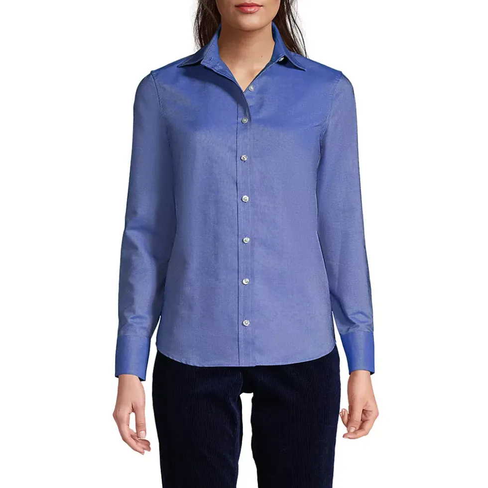 Women's Long Sleeve Oxford Shirt