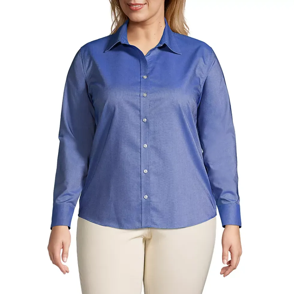 Women's Long Sleeve Oxford Shirt