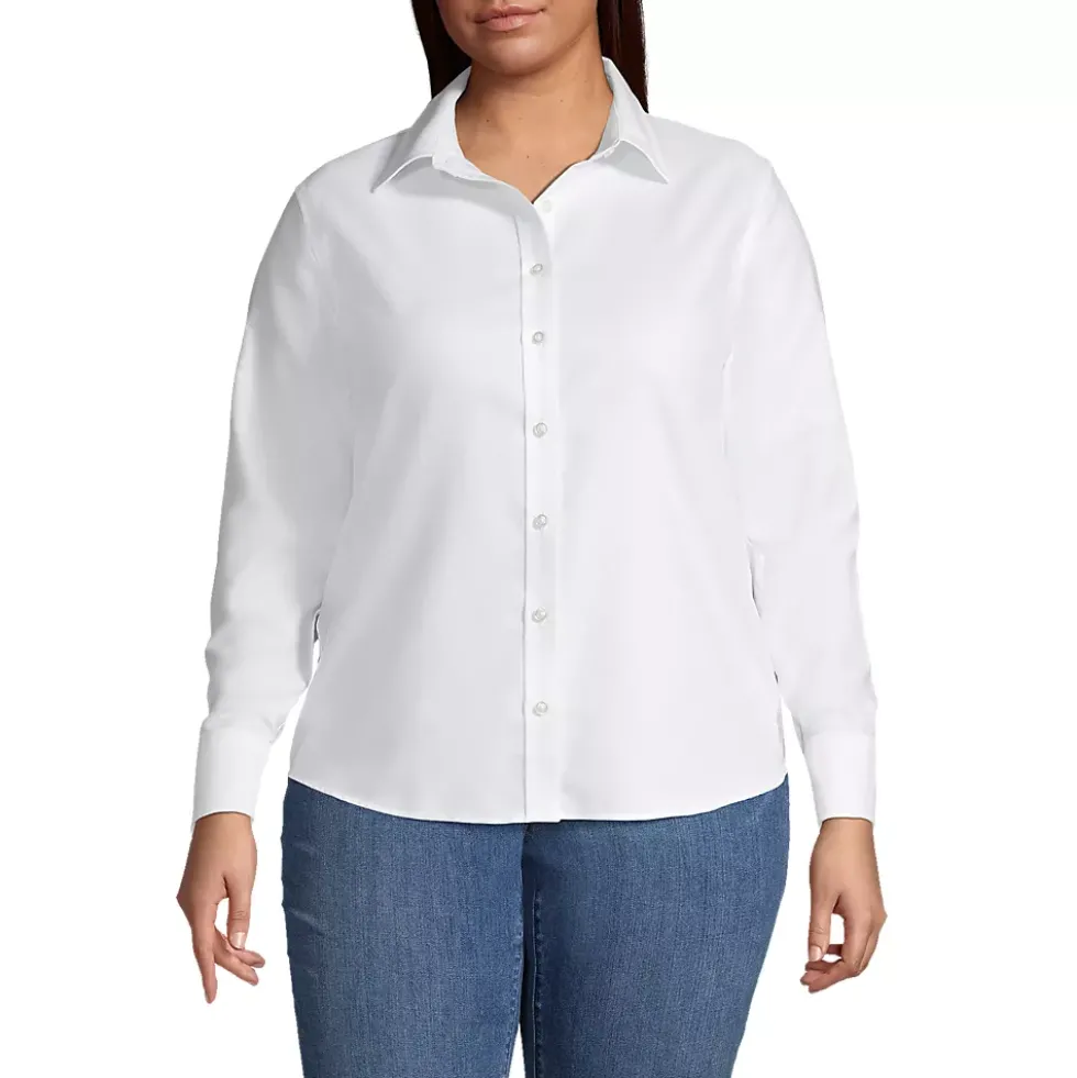 Women's Long Sleeve Oxford Shirt