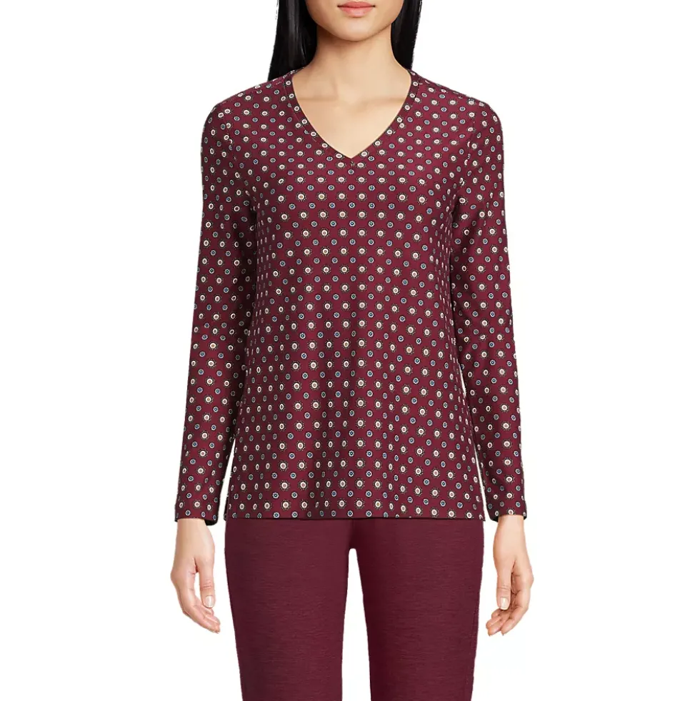 Women's Long Sleeve Performance V-Neck Top