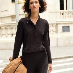 Women's Long Sleeve Performance Zip Front Popover