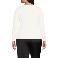 Women's Long Sleeve Rib Square Neck Tee