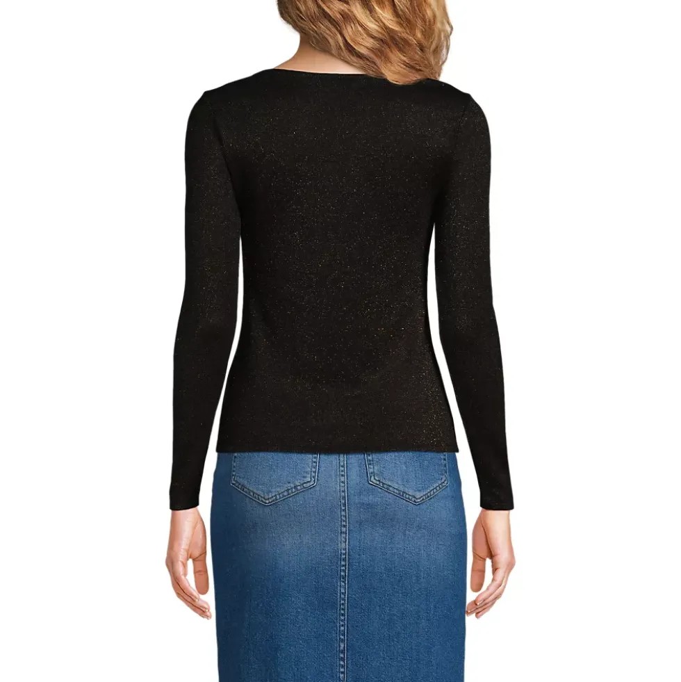 Women's Long Sleeve Rib Square Neck Tee
