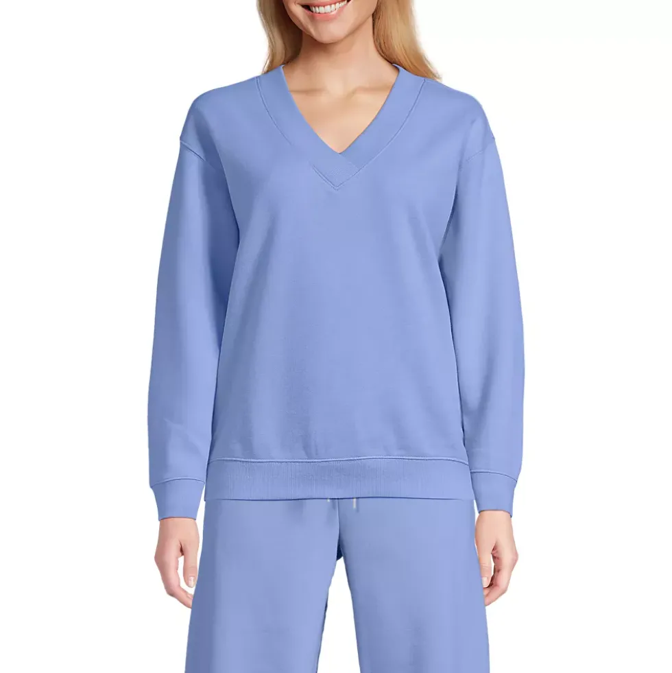 Women's Long Sleeve Serious Sweats V-neck Sweatshirt