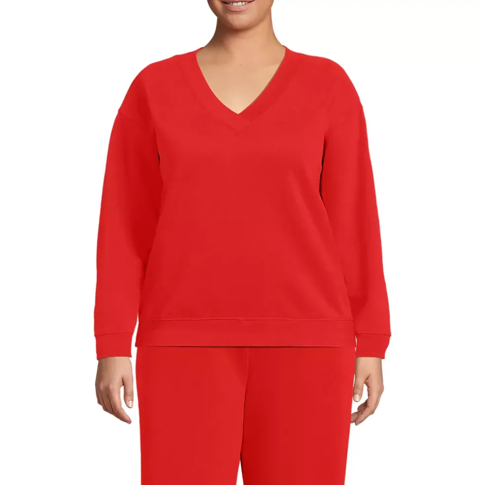 Women's Long Sleeve Serious Sweats V-neck Sweatshirt