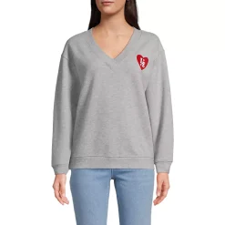 Women's Long Sleeve Serious Sweats V-neck Sweatshirt