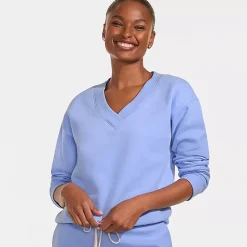 Women's Long Sleeve Serious Sweats V-neck Sweatshirt