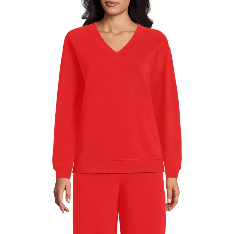 Women's Long Sleeve Serious Sweats V-neck Sweatshirt