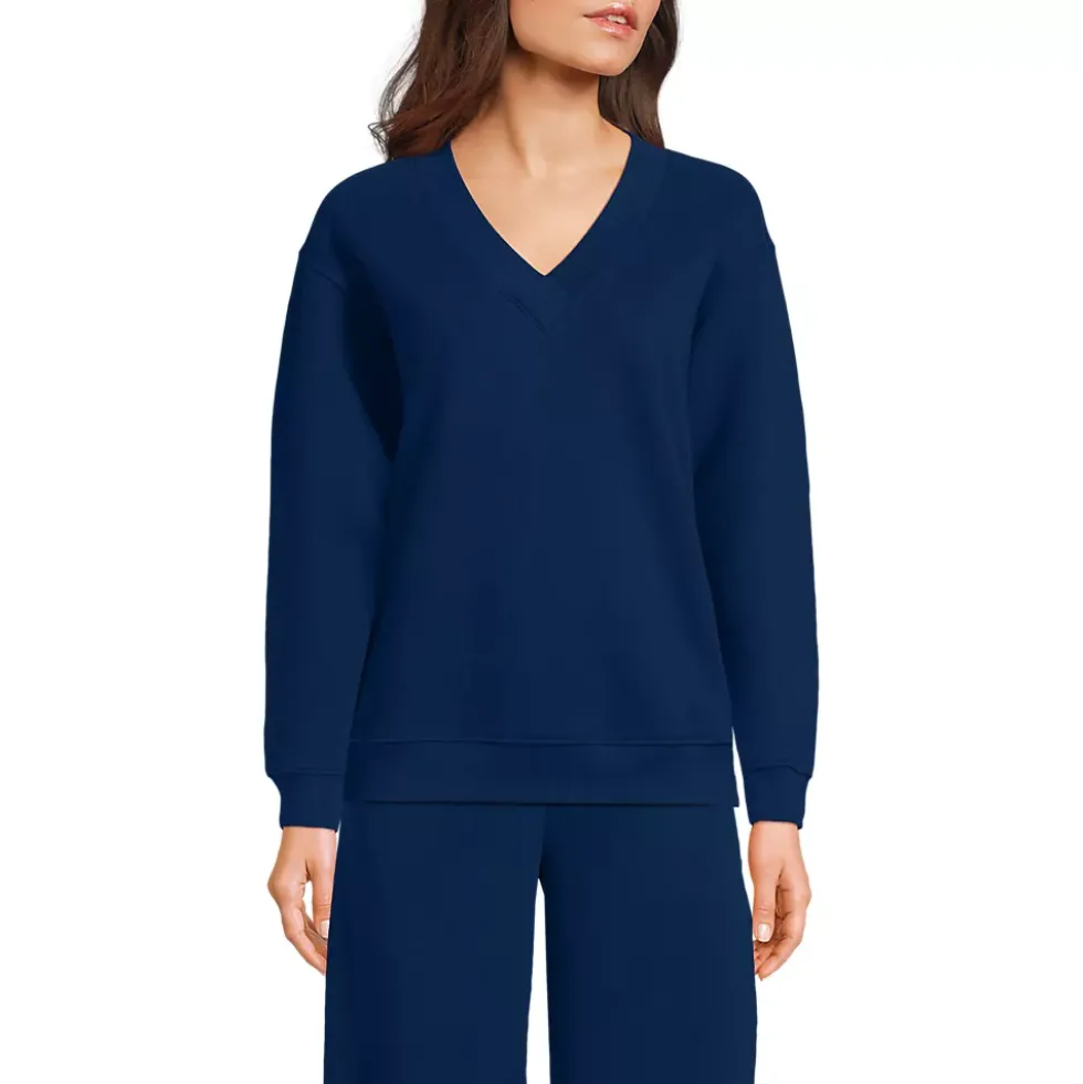 Women's Long Sleeve Serious Sweats V-neck Sweatshirt