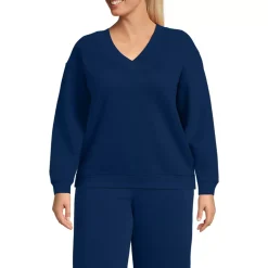 Women's Long Sleeve Serious Sweats V-neck Sweatshirt