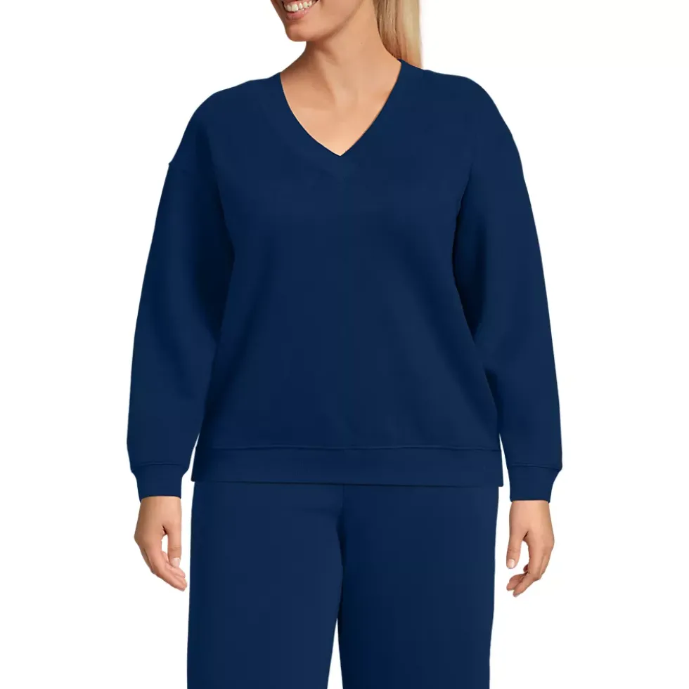 Women's Long Sleeve Serious Sweats V-neck Sweatshirt