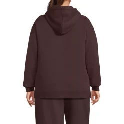 Women's Long Sleeve Serious Sweats Hooded Tunic Sweatshirt