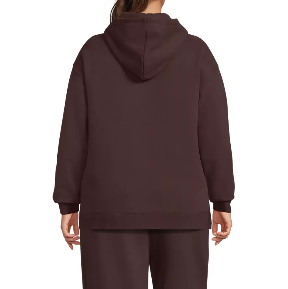 Women's Long Sleeve Serious Sweats Hooded Tunic Sweatshirt