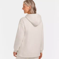 Women's Long Sleeve Serious Sweats Hooded Tunic Sweatshirt