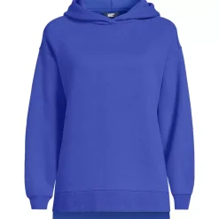 Women's Long Sleeve Serious Sweats Hooded Tunic Sweatshirt