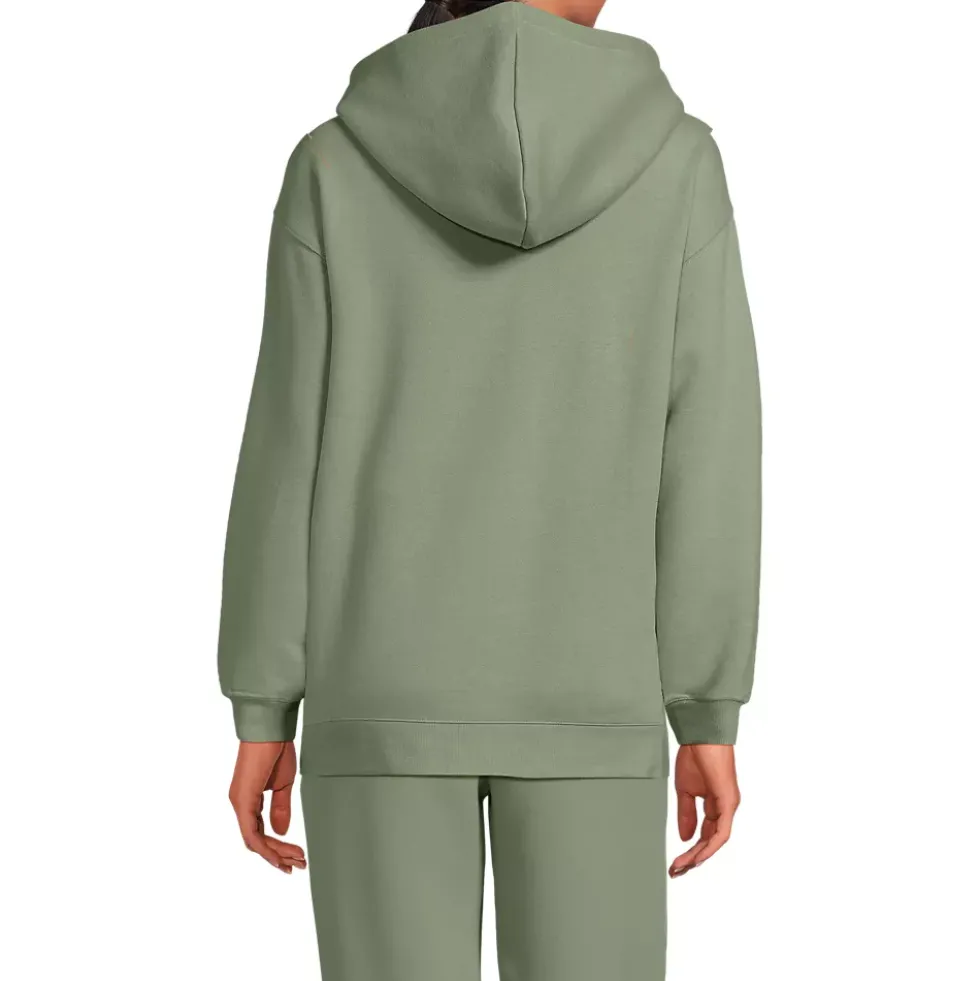 Women's Long Sleeve Serious Sweats Hooded Tunic Sweatshirt