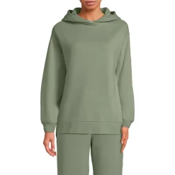 Women's Long Sleeve Serious Sweats Hooded Tunic Sweatshirt
