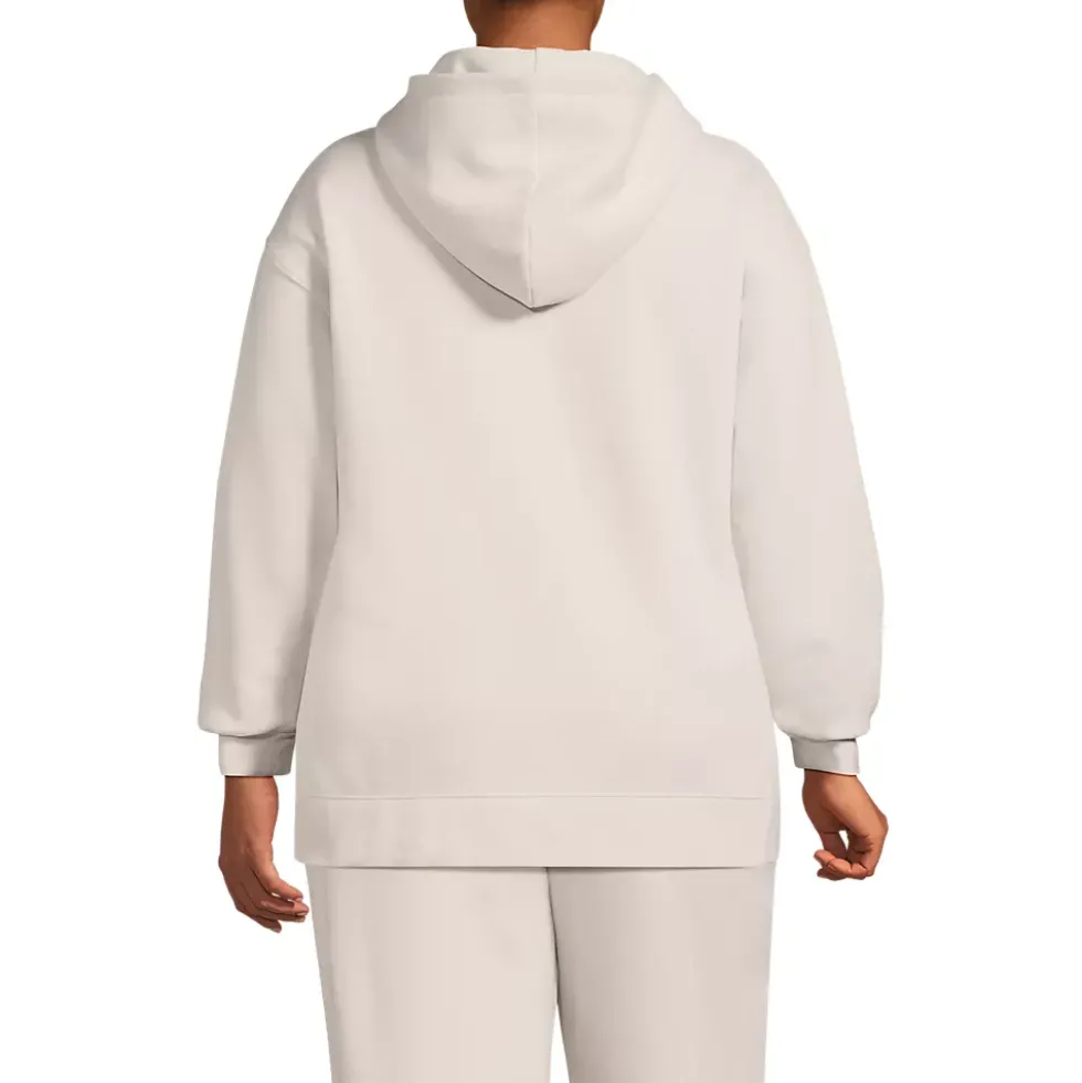Women's Long Sleeve Serious Sweats Hooded Tunic Sweatshirt