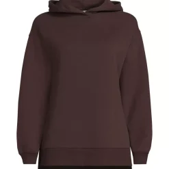 Women's Long Sleeve Serious Sweats Hooded Tunic Sweatshirt