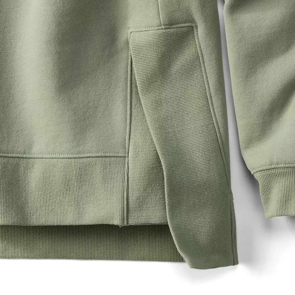Women's Long Sleeve Serious Sweats Hooded Tunic Sweatshirt