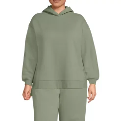 Women's Long Sleeve Serious Sweats Hooded Tunic Sweatshirt