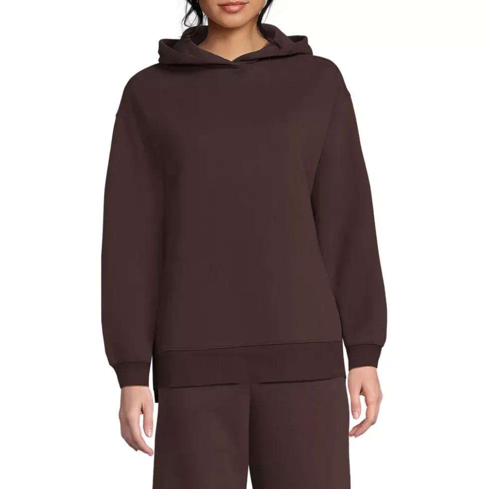Women's Long Sleeve Serious Sweats Hooded Tunic Sweatshirt