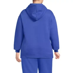 Women's Long Sleeve Serious Sweats Hooded Tunic Sweatshirt