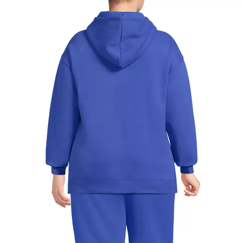 Women's Long Sleeve Serious Sweats Hooded Tunic Sweatshirt