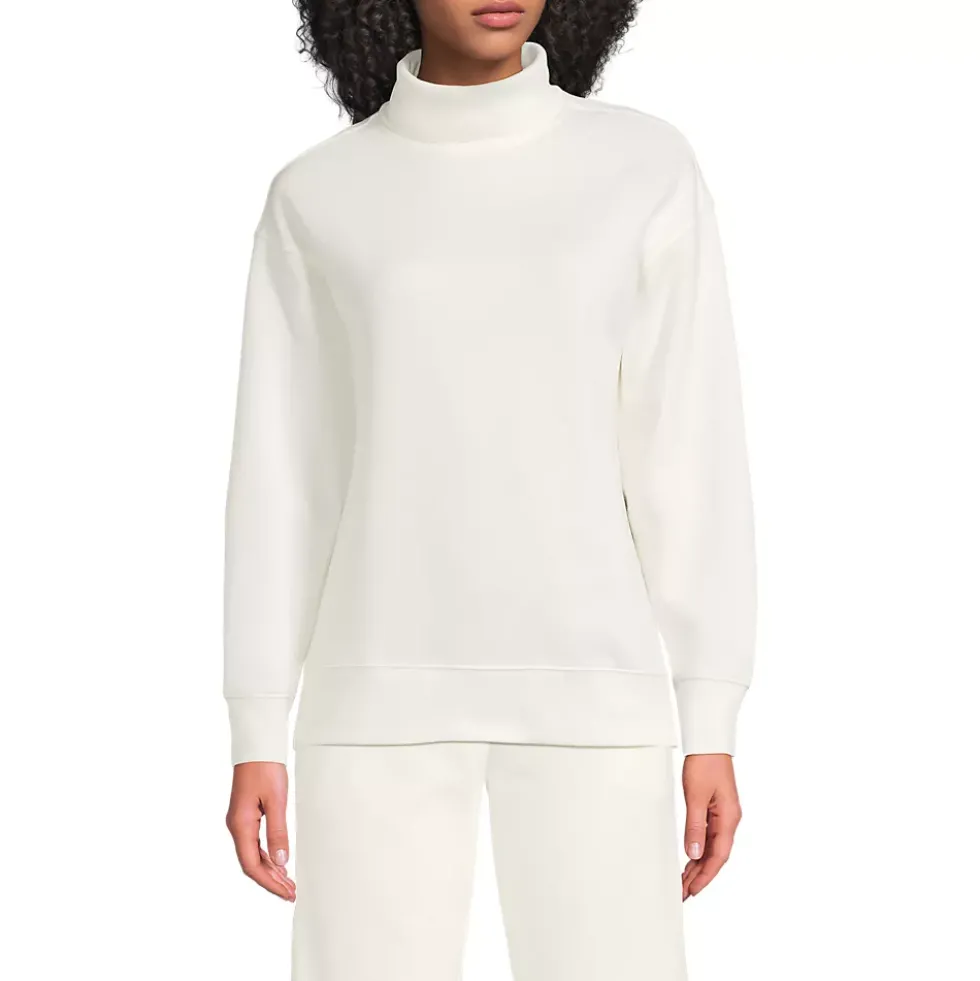 Women's Long Sleeve Serious Sweats Mock Neck Sweatshirt