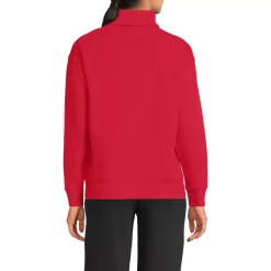 Women's Long Sleeve Serious Sweats Mock Neck Sweatshirt