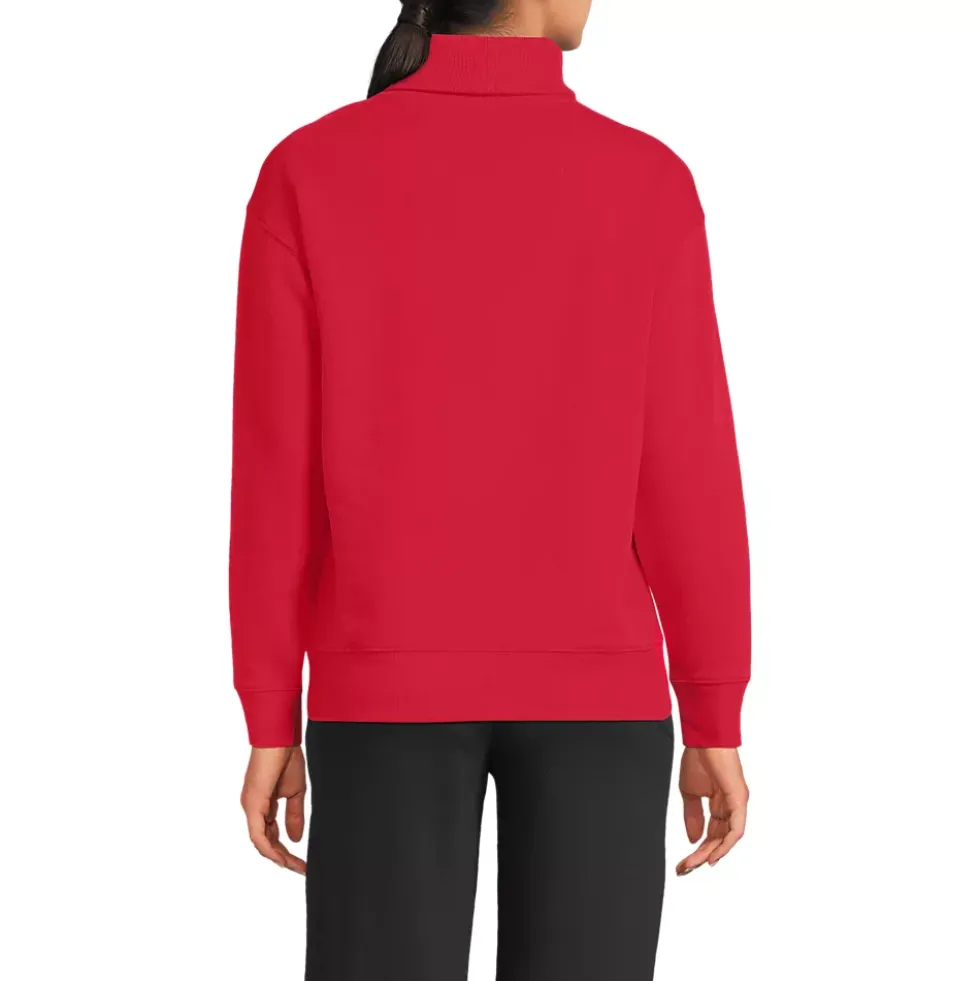 Women's Long Sleeve Serious Sweats Mock Neck Sweatshirt