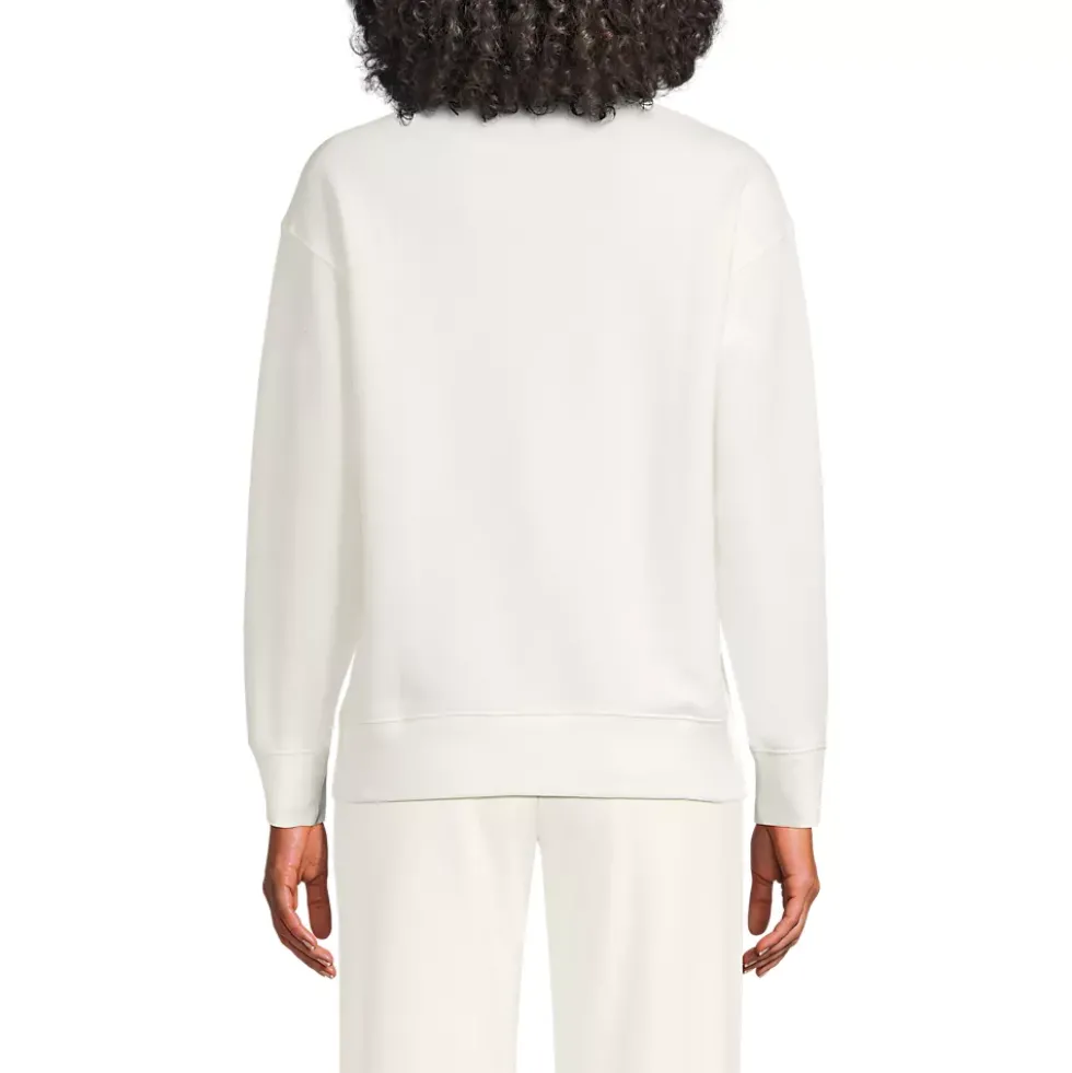 Women's Long Sleeve Serious Sweats Mock Neck Sweatshirt