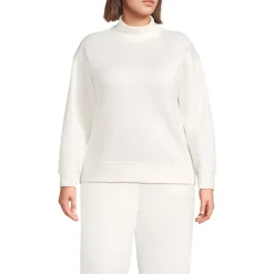 Women's Long Sleeve Serious Sweats Mock Neck Sweatshirt