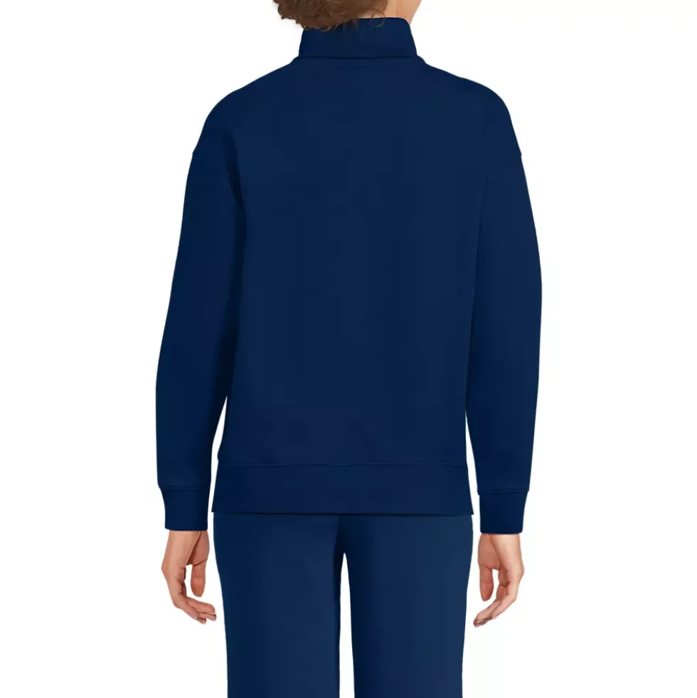 Women's Long Sleeve Serious Sweats Mock Neck Sweatshirt