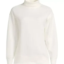 Women's Long Sleeve Serious Sweats Mock Neck Sweatshirt