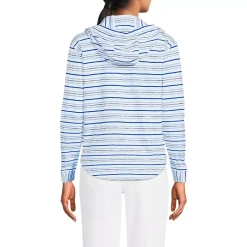 Women's Long Sleeve Slub Hooded Popover