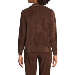 Women's Long Sleeve Sport Cord Quarter Zip Pullover