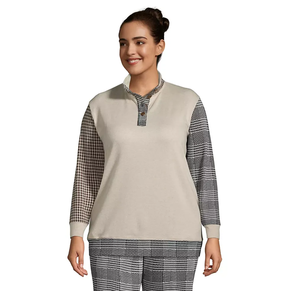 Women's Long Sleeve Sport Knit Pullover