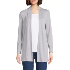 Women's Long Sleeve Supima Micro Modal Open Cardigan Tunic