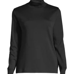 Women's Long Sleeve Supima Mock Turtleneck