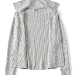Women's Long Sleeve Waffle Collared Shacket