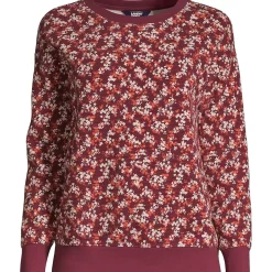 Women's Long Sleeve Waffle Crewneck Top