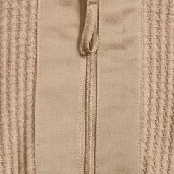 Women's Long Sleeve Waffle Quarter Zip Pullover