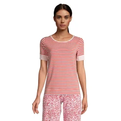 Women's Lounge Short Sleeve Crewneck Pajama T-shirt