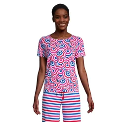 Women's Lounge Short Sleeve Crewneck Pajama T-shirt